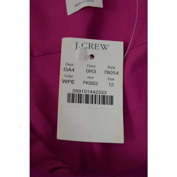 J. CREW FUCHSIA SOFIA SILK DRESS - Picture 7 of 7